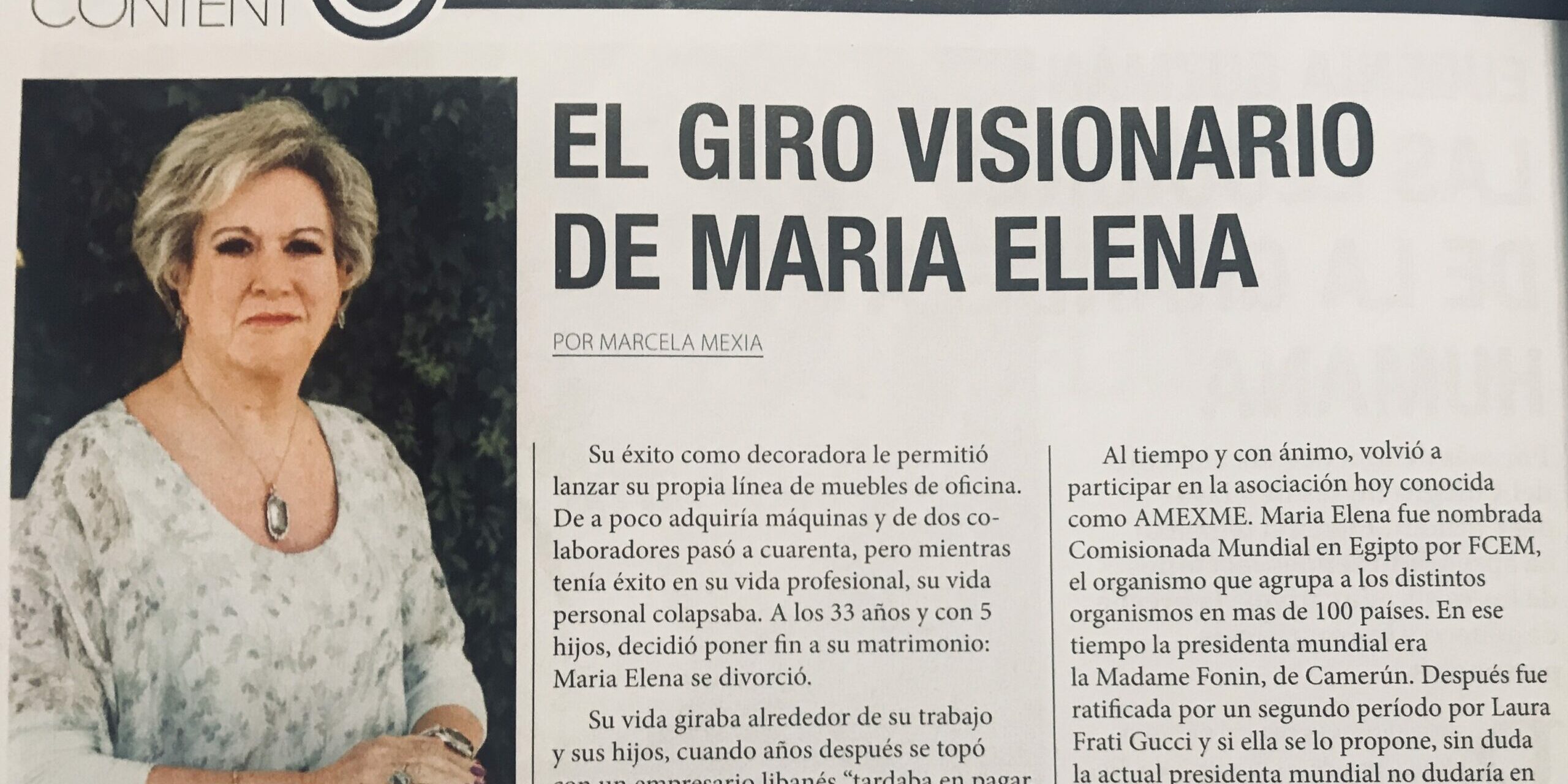 El giro visionario de María Elena