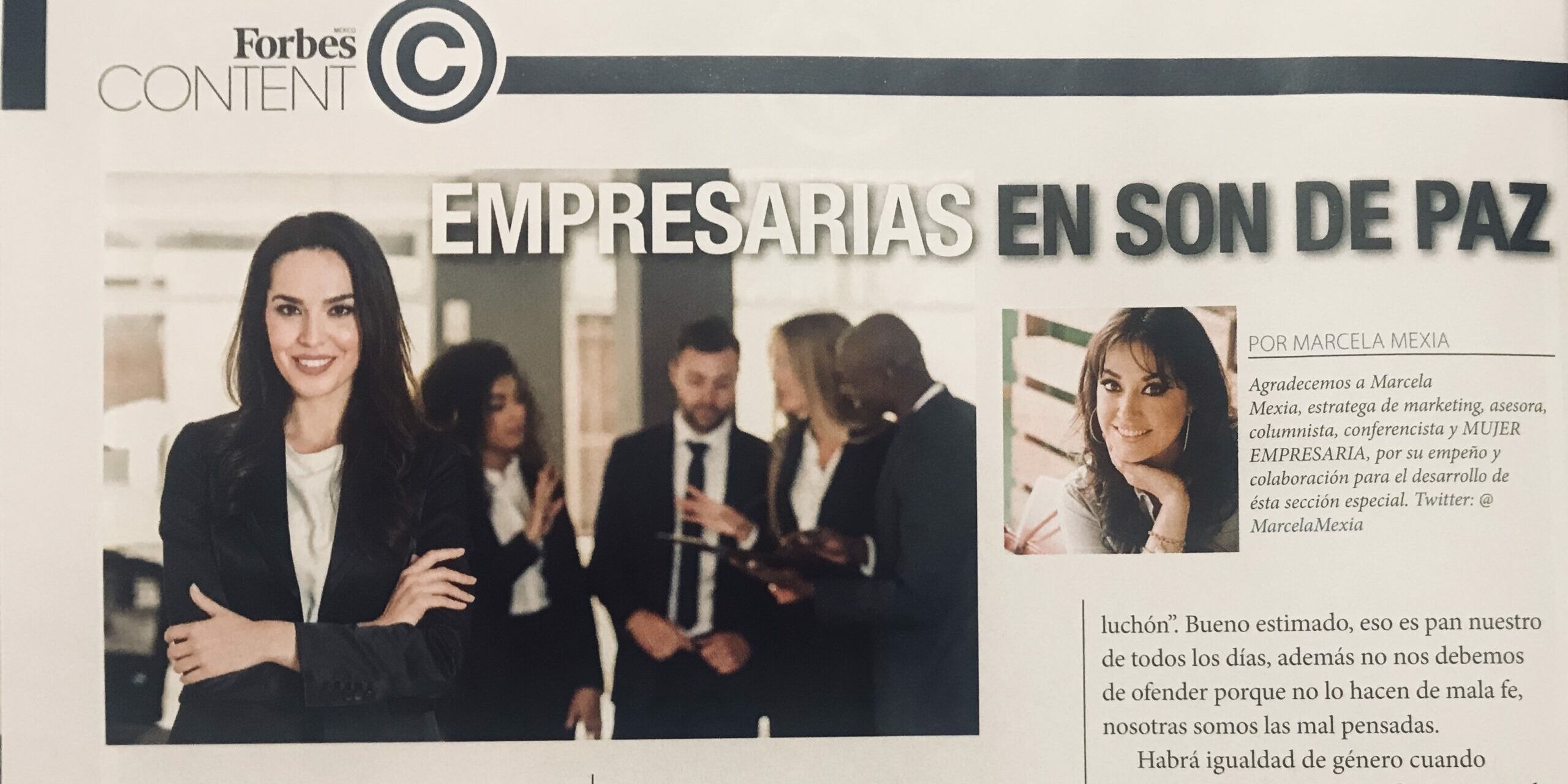 Empresarias en son de paz – Forbes Content